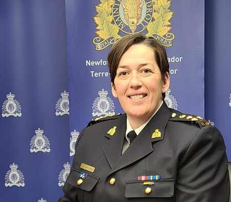 Jennifer Ebert, nouvelle commandante divisionnaire de la GRC de Terre-Neuve-et-Labrador