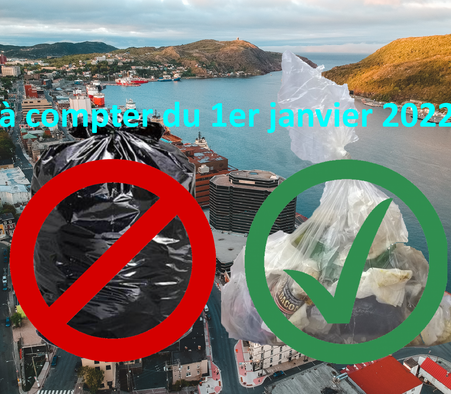 Les résidents de St. Jean de Terre-Neuve devront utiliser des sacs transparents pour les déchets ménagers à compter du 1er janvier 2022